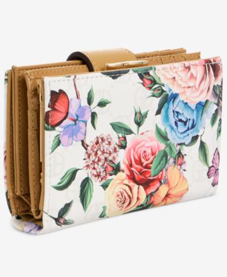 Floral Print Framed Wallet