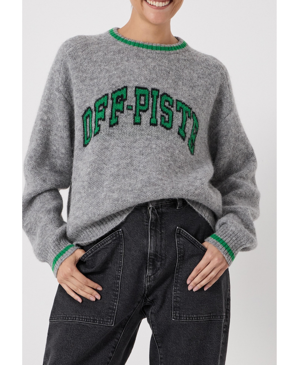 Hush Women's Ellis Wool Blend Off-Piste Motif Sweater