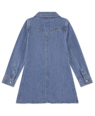 Toddler Girls' 2T-4T Western Denim Shirt Dress