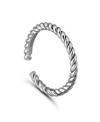 Rope Twist Adjustable Toe Ring. Sterling Silver. Created for Macy's.