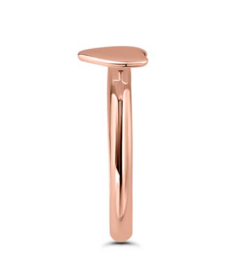 Polish Heart Adjustable Toe Ring. 18KT Rose Gold over Sterling Silver. Created for Macy's.