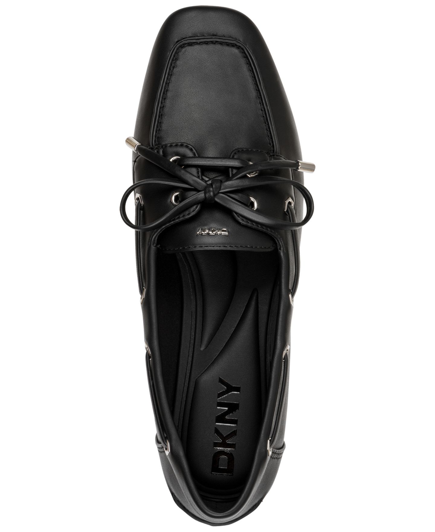 Женские туфли DKNY Delmar Slip-On Boat, цвет: Чёрный — фото 4