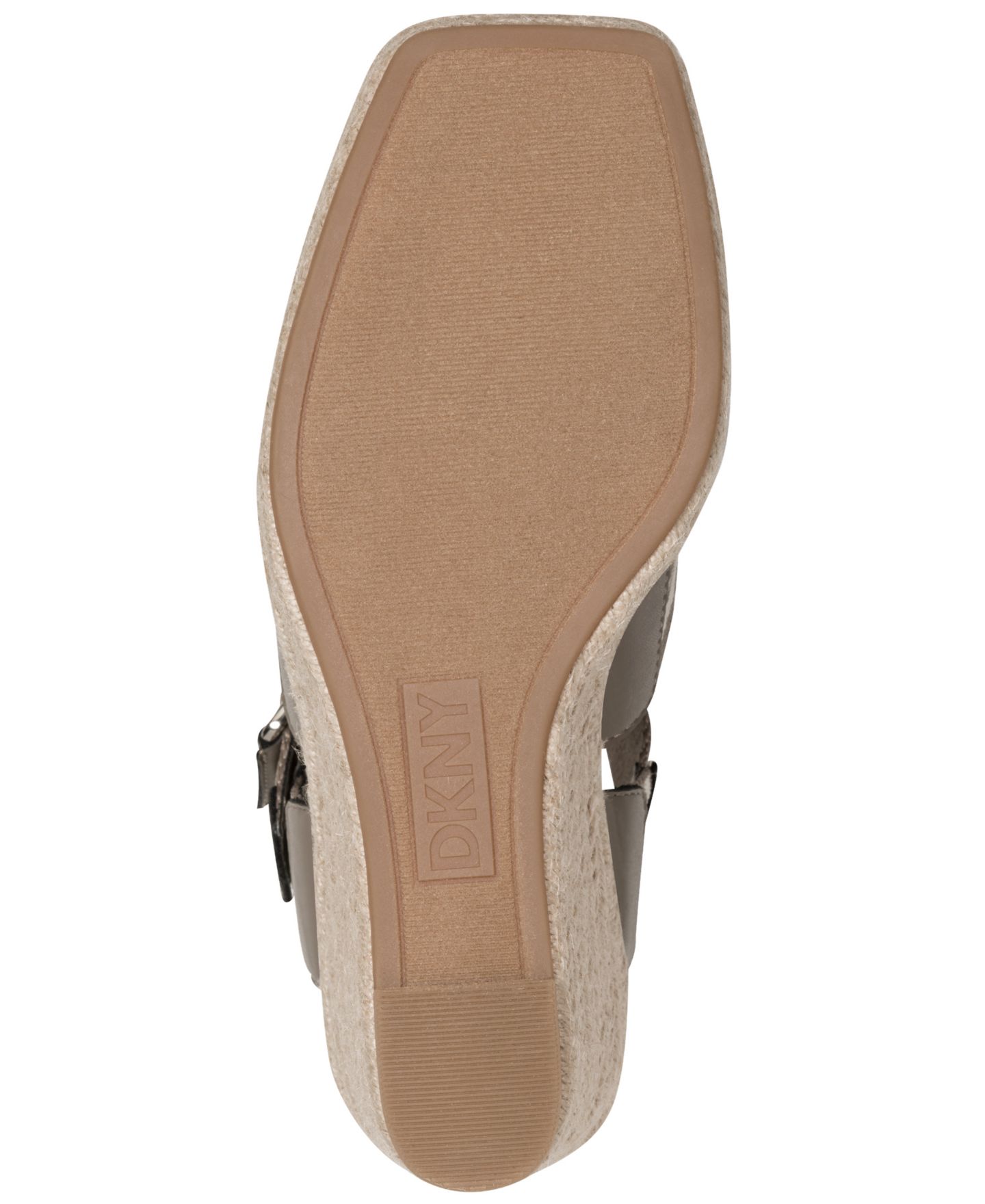 Женские сандалии DKNY Caylee Square Toe Wedge, цвет: Серый — фото 5