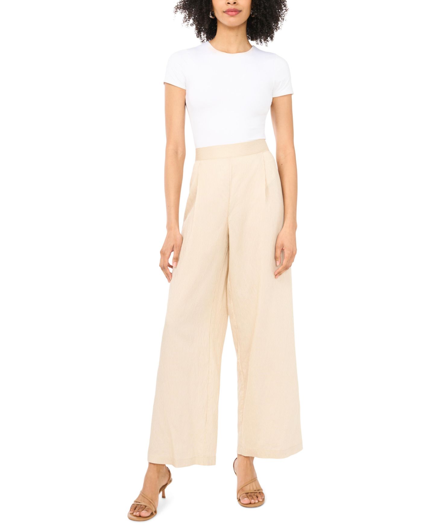 Женские брюки Vince Camuto Wide-Leg, цвет: Берёзовый — фото 2