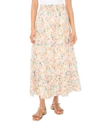 Women's Tiered Smocked Waist Maxi Skirt