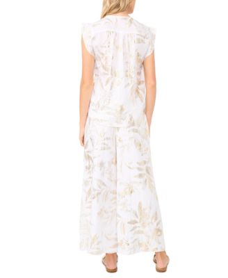 Women's Ruffle-Sleeve Blouse