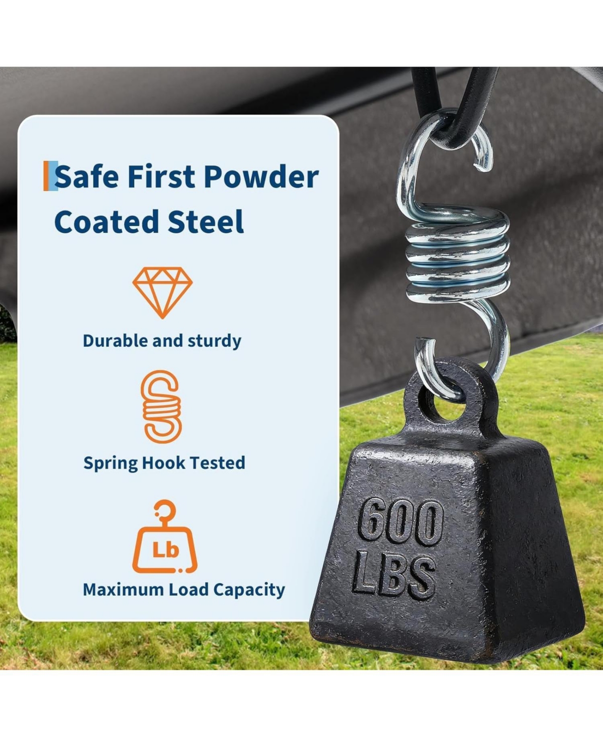 gaomon 3-Person Outdoor Patio Swing Chair with Adjustable Canopy and Armrests, Breathable Fabric Seat and Backrest, Porch Swing for Backyard or Garden