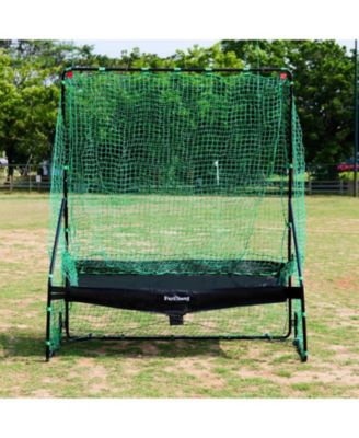 Heavy Duty Baseball and Softball Recycling System Net with Iron Frame and Waterproof Netting