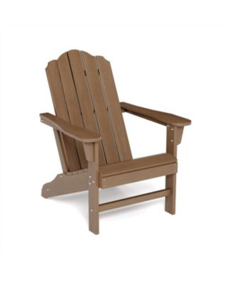 HDPE Adirondack Chair, Wood Texture Patio Furniture