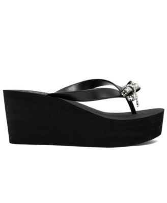 Women's Boujee Platform Thong Wedge Sandals