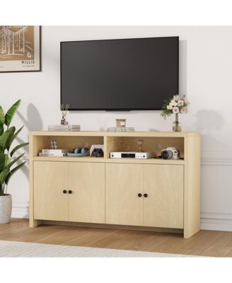 Farmhouse Buffet Sideboard Cabinet with Storage, Coffee Bar with Doors and Adjustable Shelves