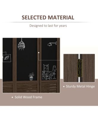 5.5' 4 Panel Room Divider, Indoor Privacy Screens for Home