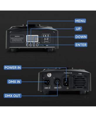 100W RGBW Moving Head Stage Light with Dynamic Pattern & Rainbow Effects, Sound/DMX Ready