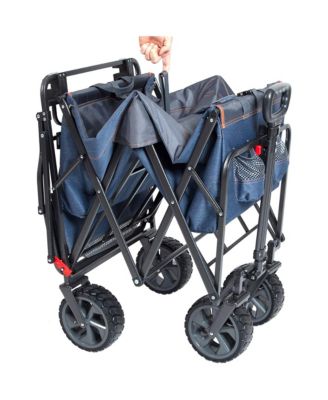 Collapsible Folding Heavy Duty Push Pull Utility Cart Wagon