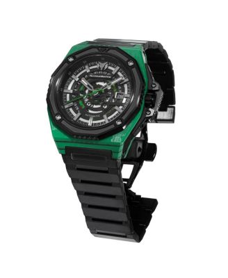 Men's TM-525002 Carbon Nautic Automatic NH35A Skeleton Dial Watch