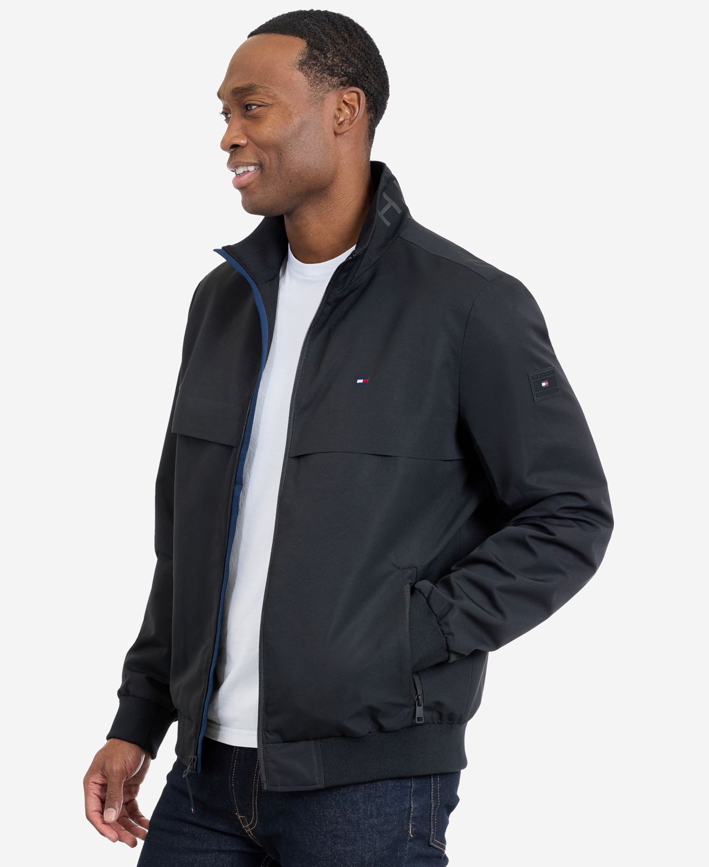 Мужская куртка Tommy Hilfiger Water Resistant Boating Regular-Fit, цвет: Чёрный — фото 4