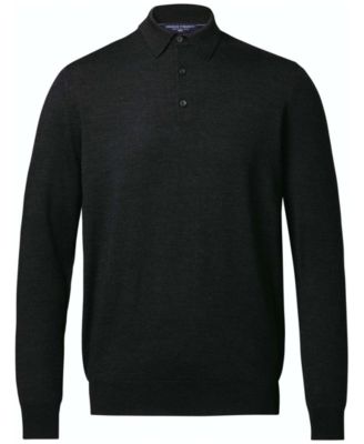 Men's Merino Wool Polo Sweater