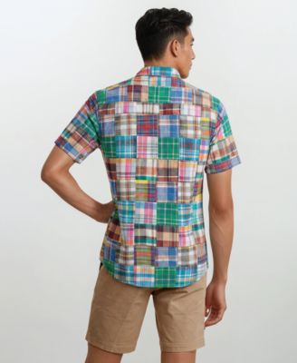 Men's Patch Detail Button-Down Shirt