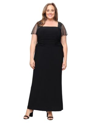 Plus Size Chiffon A-Line Dress