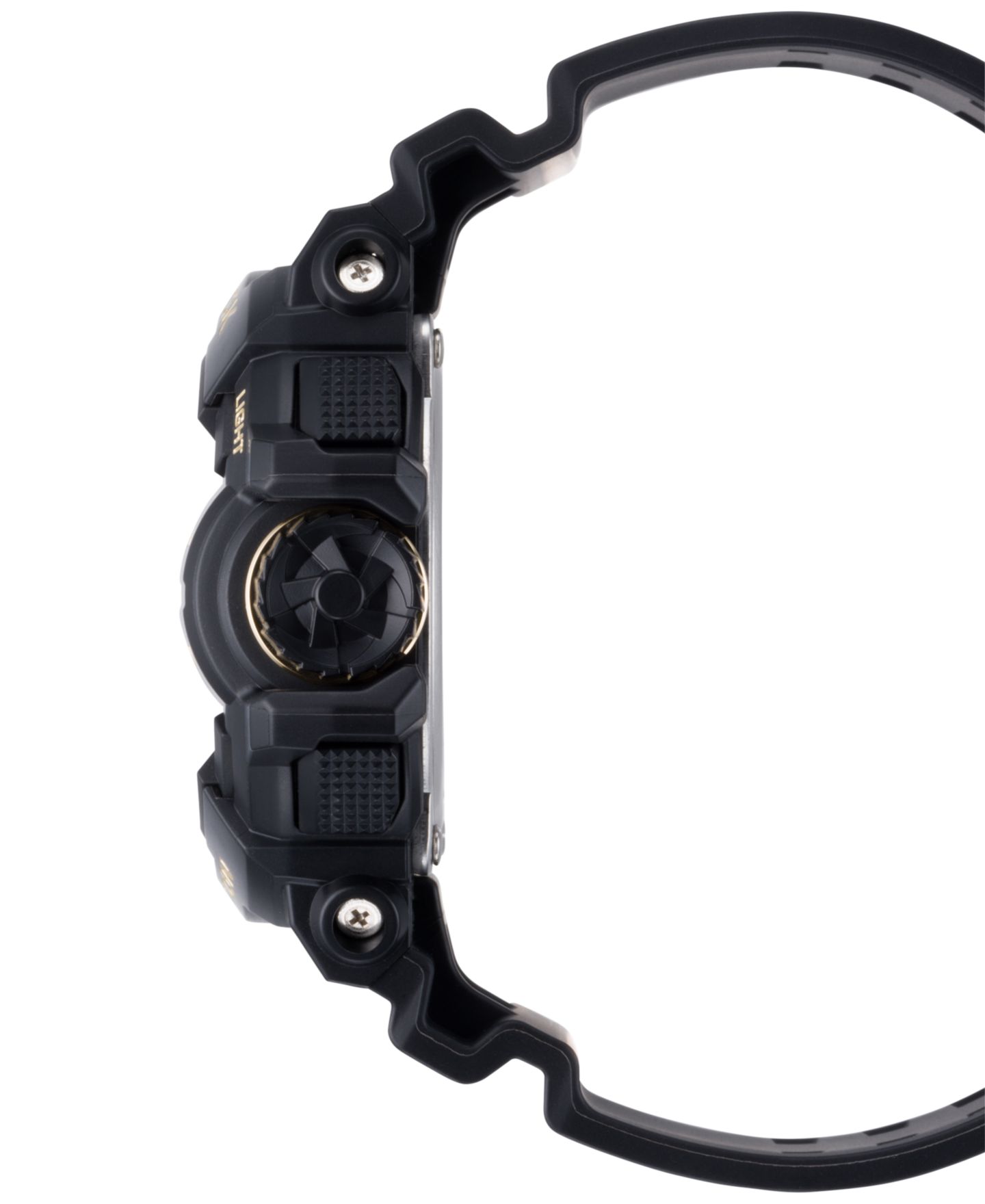 Мужские часы G-Shock Analog-Digital Chronograph Black Resin Strap Watch 55x52mm GA400GB-1A9 — фото 3