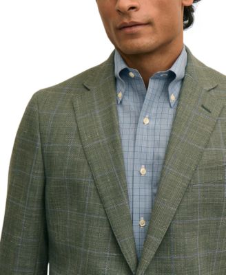 Brooks Brothers Men's Hopsack Classic-Fit Wool Blazer