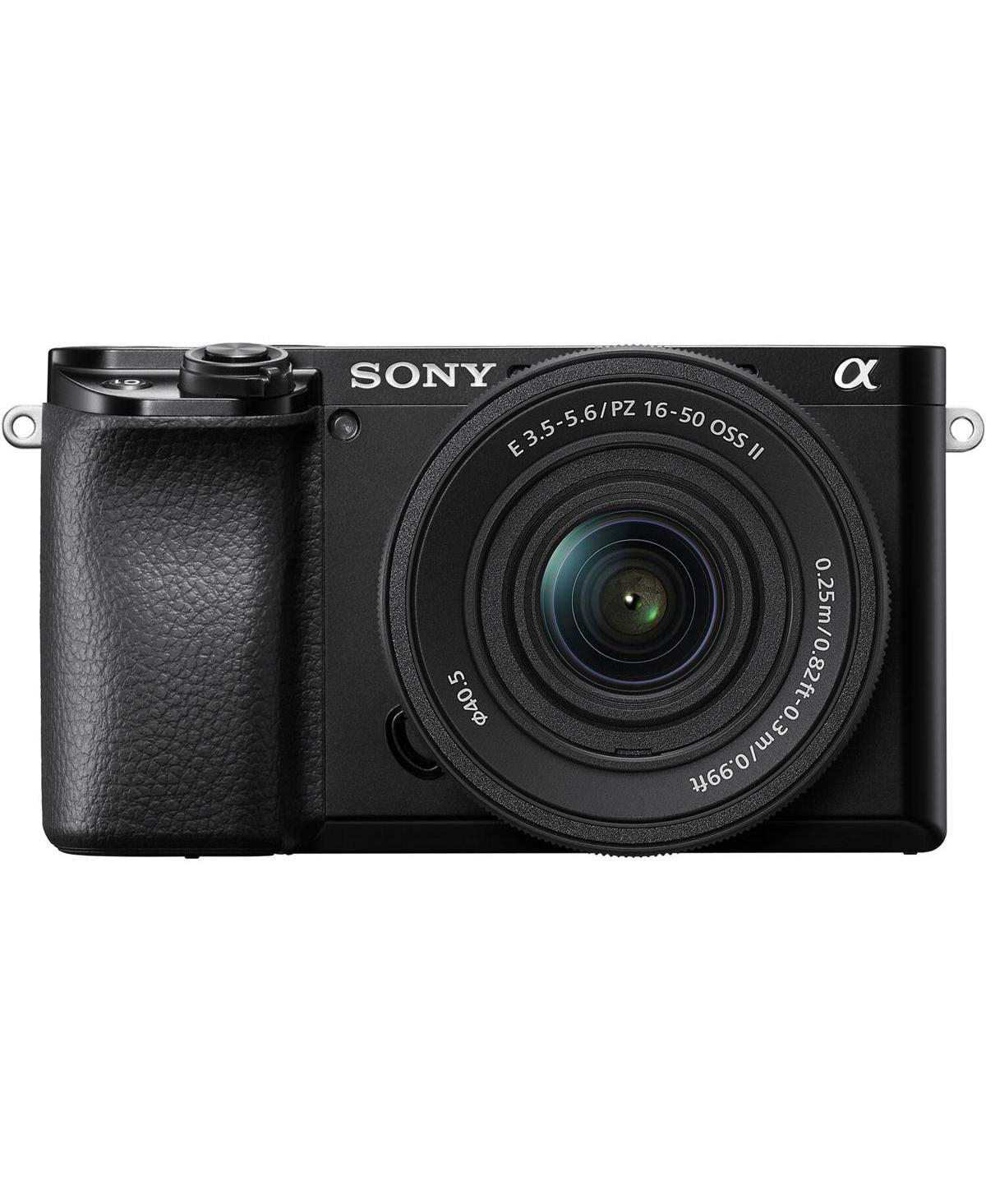 Sony Alpha a6100 Mirrorless Digital Camera, with 16-50mm Lens Bundle with Neck Strap, Battery, Charger, and Accessories