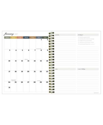 July 2026 - June 2027 Repeated Posies Medium Weekly Monthly Planner