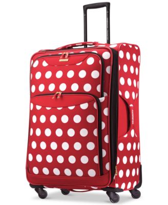 polka dot luggage set