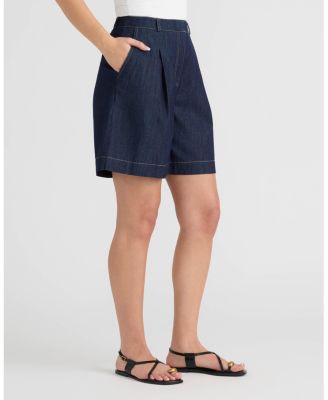 Women's Denim-Look Bermuda Short