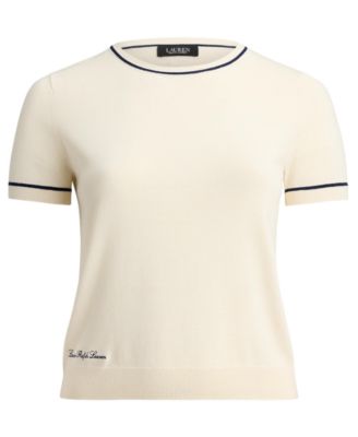 Plus Size Short-Sleeve Sweater