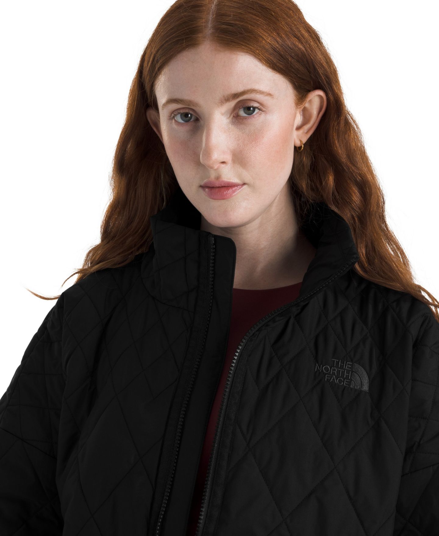 Женская куртка The North Face Diamond Peak Insulated, цвет: Чёрный — фото 4