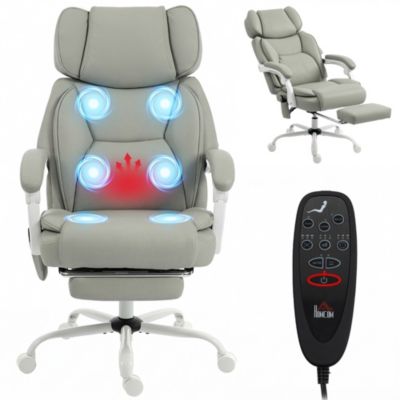 Massage Office Chair with Heat Reclining Function