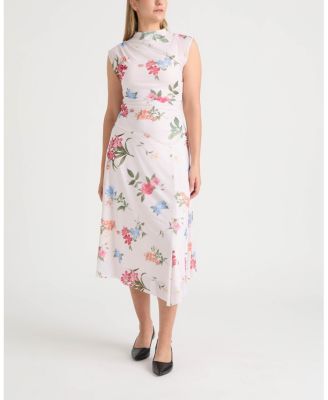 Women's Mesh Dress with Side Shirring