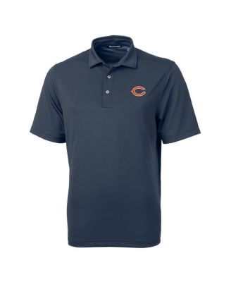 Men's Navy Chicago Bears Virtue Eco Pique Polo Shirt
