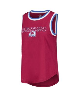 Women's Burgundy Colorado Avalanche Strategy Tank Top