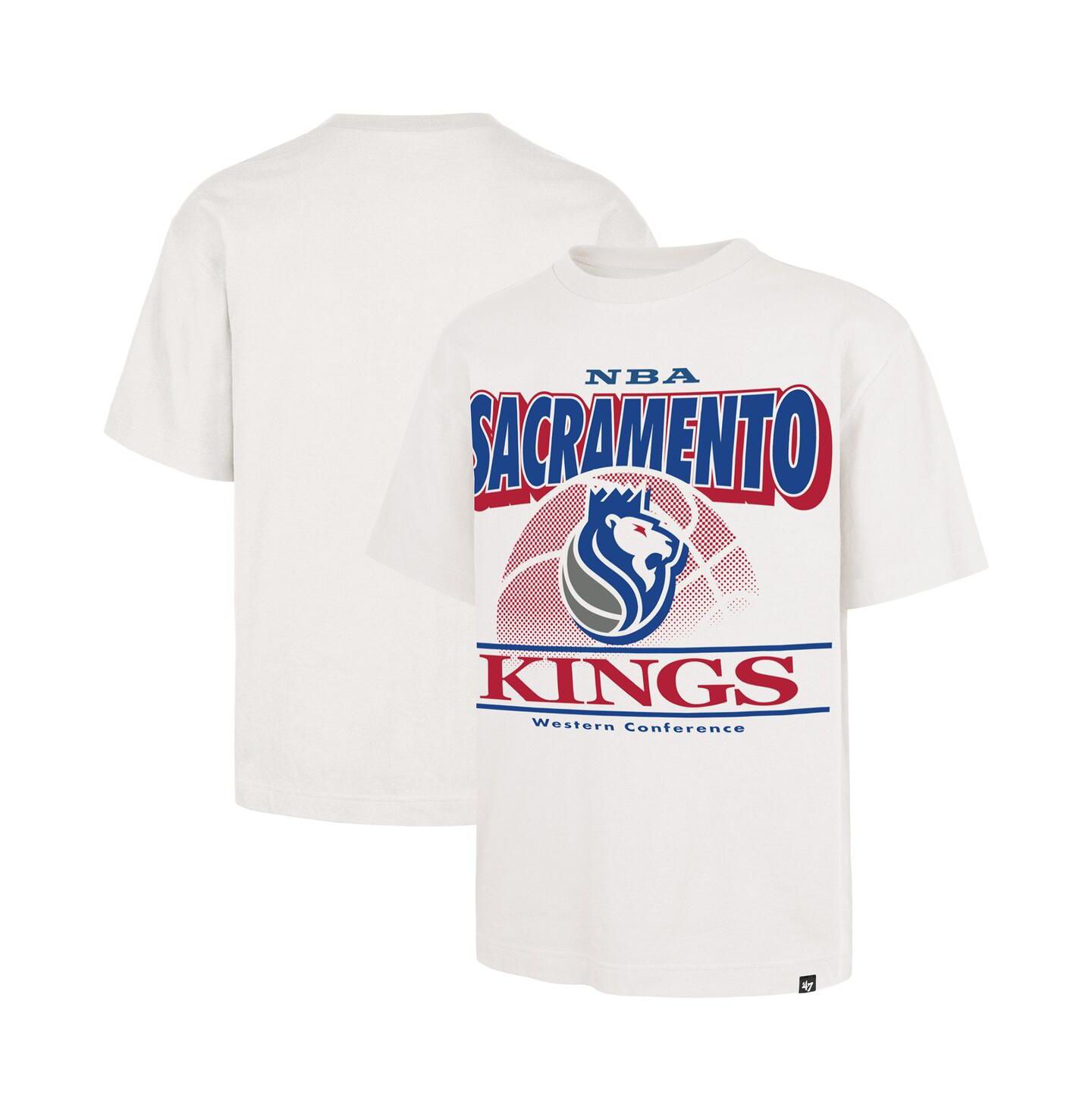 Мужская футболка '47 Brand White Sacramento Kings City Edition Shifty Foundation — фото 1