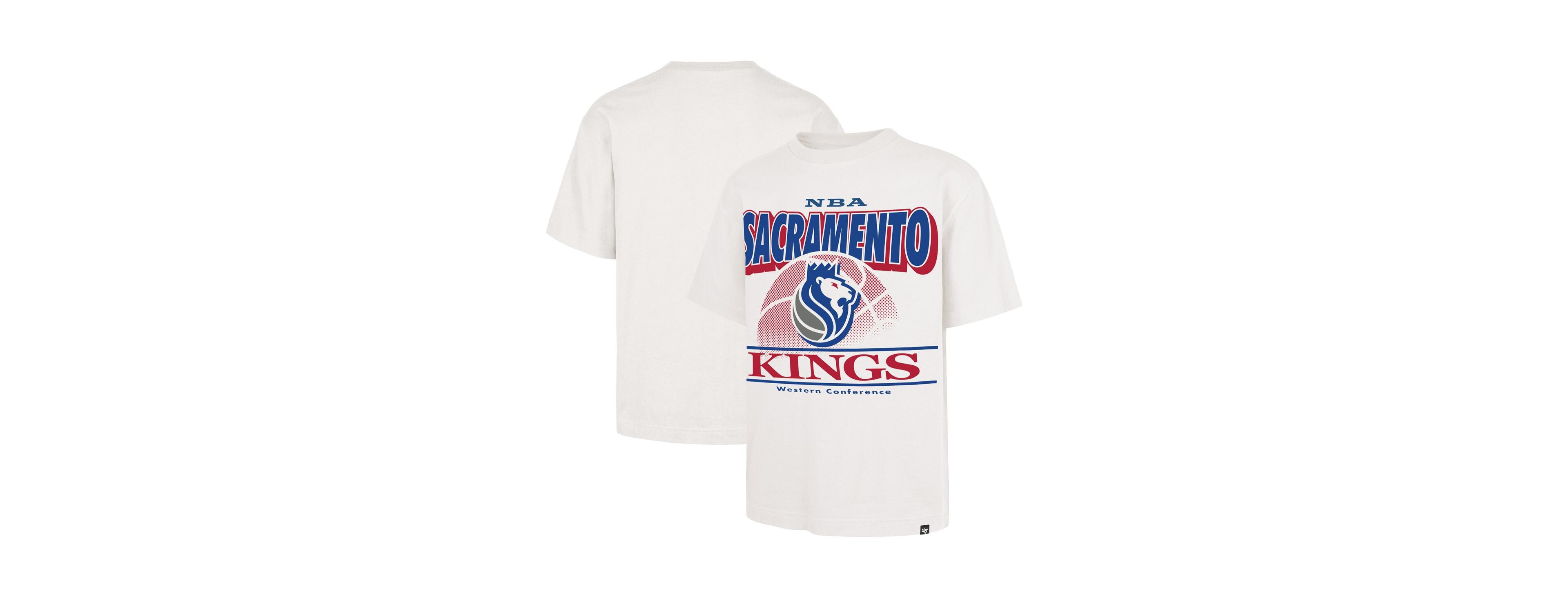 '47 Brand Men's White Sacramento Kings City Edition Shifty Foundation T-Shirt