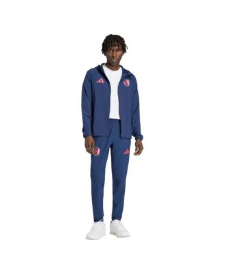 Men's Navy St. Louis CITY SC Tiro Travel Full-Zip Hooded Windbreaker