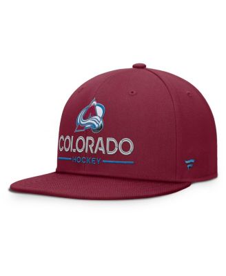 Men's Burgundy Colorado Avalanche Authentic Pro Rink Lockup Snapback Hat