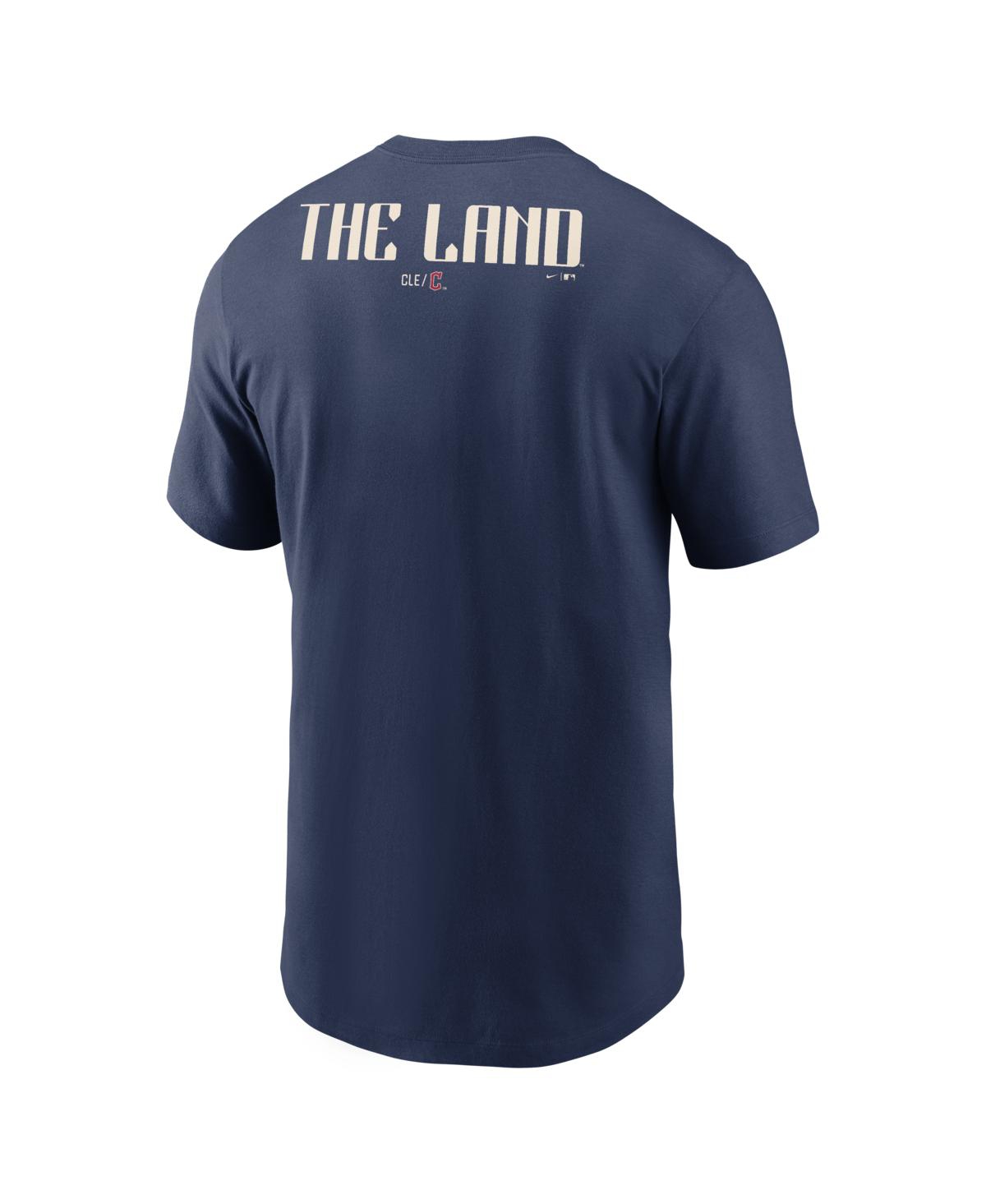 Nike Men's Navy Cleveland Guardians City Connect 2-Hit T-Shirt