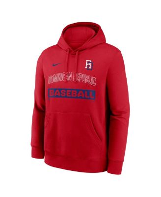 Men's Red Dominican Republic Baseball 2026 World Baseball Classic Club Hoodie