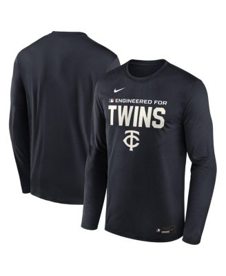 Men's Navy Minnesota Twins Authentic Collection Legend Dri-FIT Long Sleeve T-Shirt