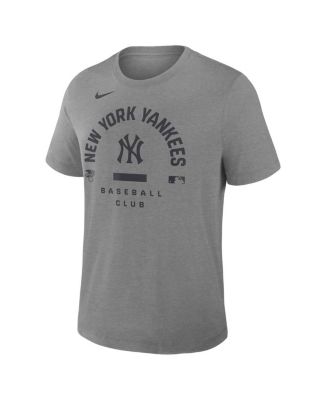 Men's Heather Charcoal New York Yankees Authentic Collection Early&nbsp;Work Tri-Blend Dri-FIT T-Shirt