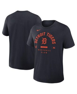 Men's Navy Detroit Tigers Authentic Collection Early&nbsp;Work Tri-Blend Dri-FIT T-Shirt