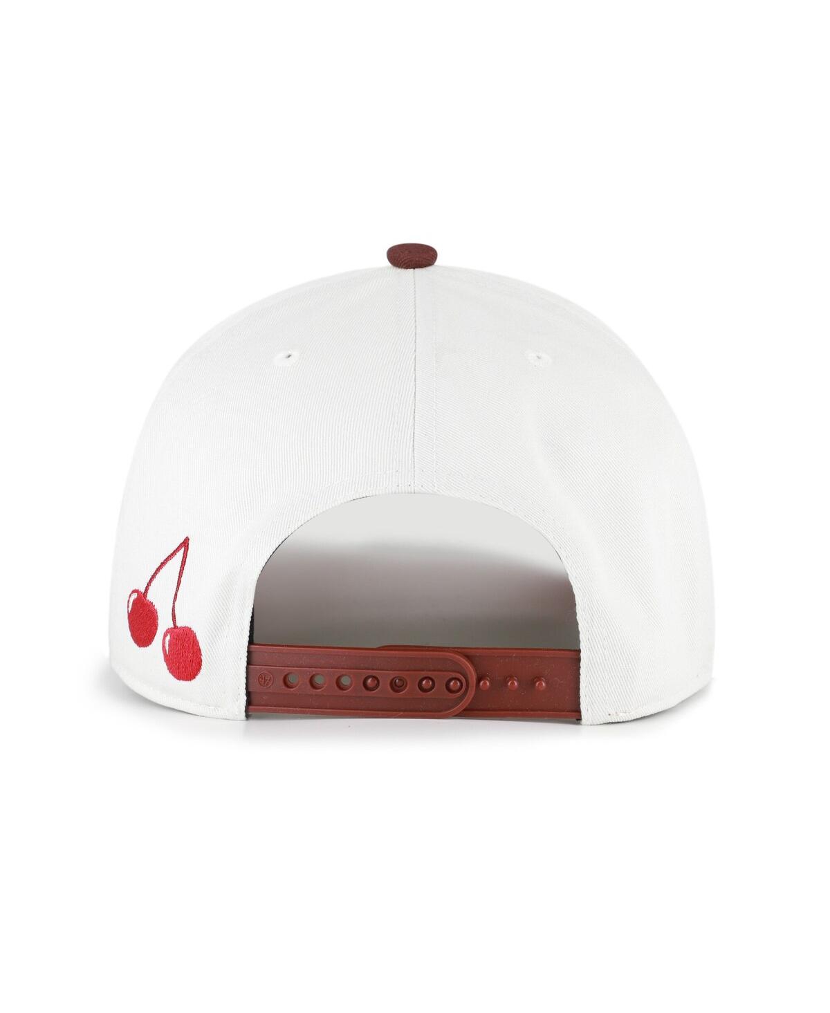 '47 Brand Men's Women's Stone/Burgundy Los Angeles Dodgers Love Letter Adjustable Hitch Hat