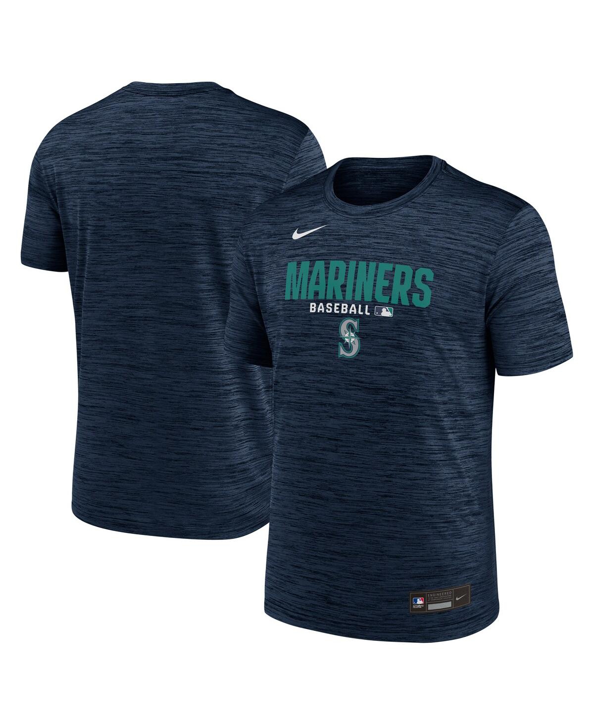Nike Men's Navy Seattle Mariners Authentic Collection Velocity Dri-fit T-Shirt