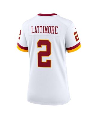 Women's Marshon Lattimore White Washington Commanders Game Super Bowl Era Jersey