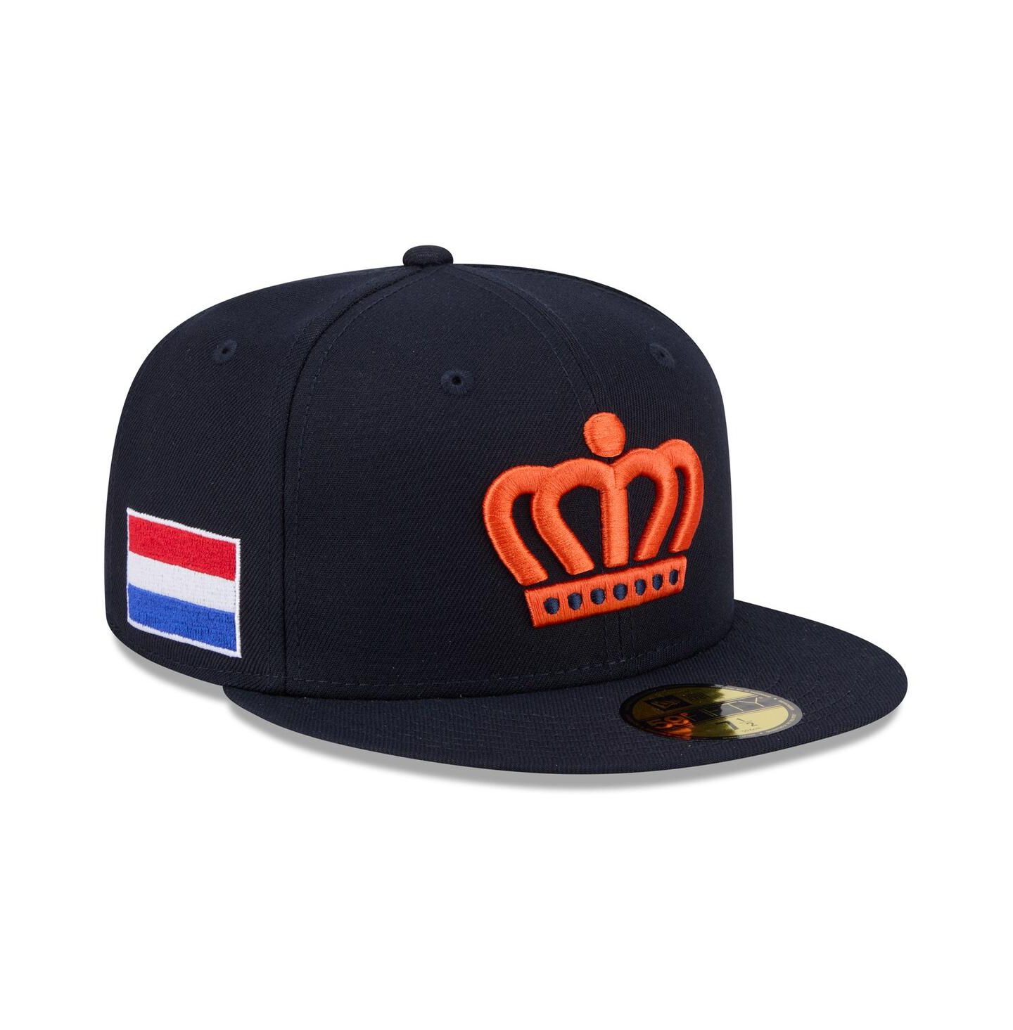 Мужская кепка New Era Navy Netherlands Baseball 2026 World Baseball Classic 59FIFTY Fitted Hat — фото 1