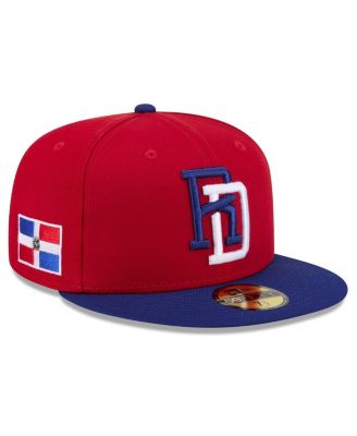 Men's Red/Blue Dominican Republic Baseball 2026 World Baseball Classic 59FIFTY Fitted Hat