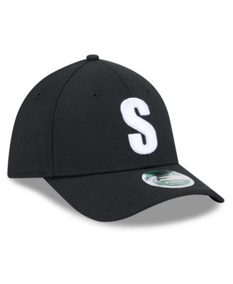 Men's Black Seattle Mariners Authentic Collection Player Replica 39THIRTY M-Crown Flex Hat
